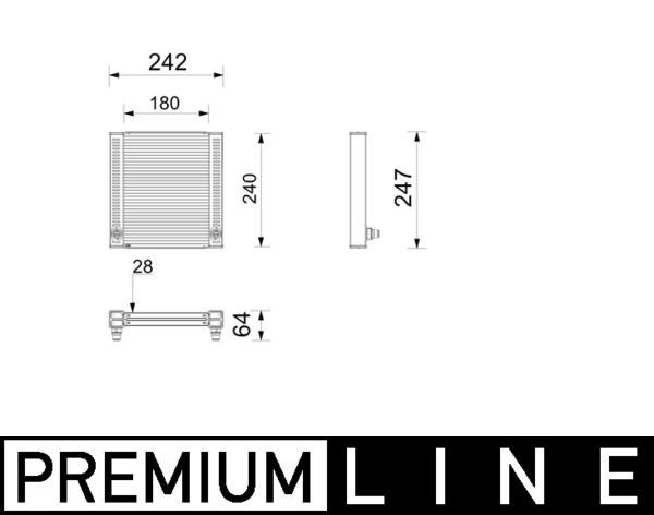 MAHLE ORIGINAL Engine radiator Article number: CR 2799 000P cheaply
