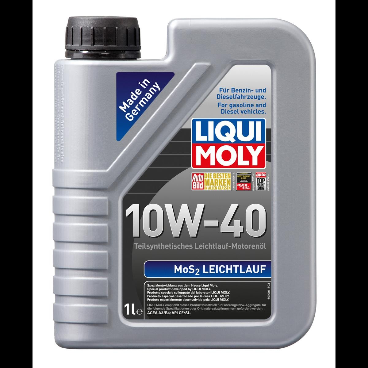 LIQUI MOLY Engine oil МoS2, Leichtlauf Article number: 1091 cheaply