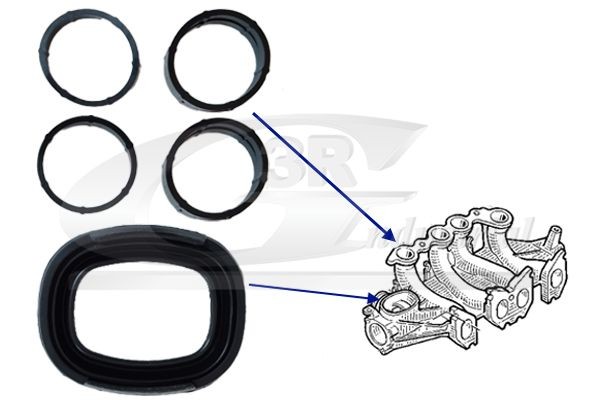 3RG Gasket Set, intake manifold Article number: 36600 cheaply