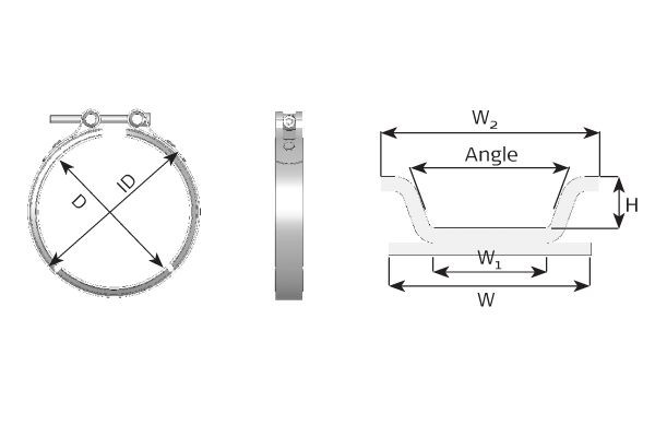 DINEX Clamp, exhaust system Article number: 49939 cheaply