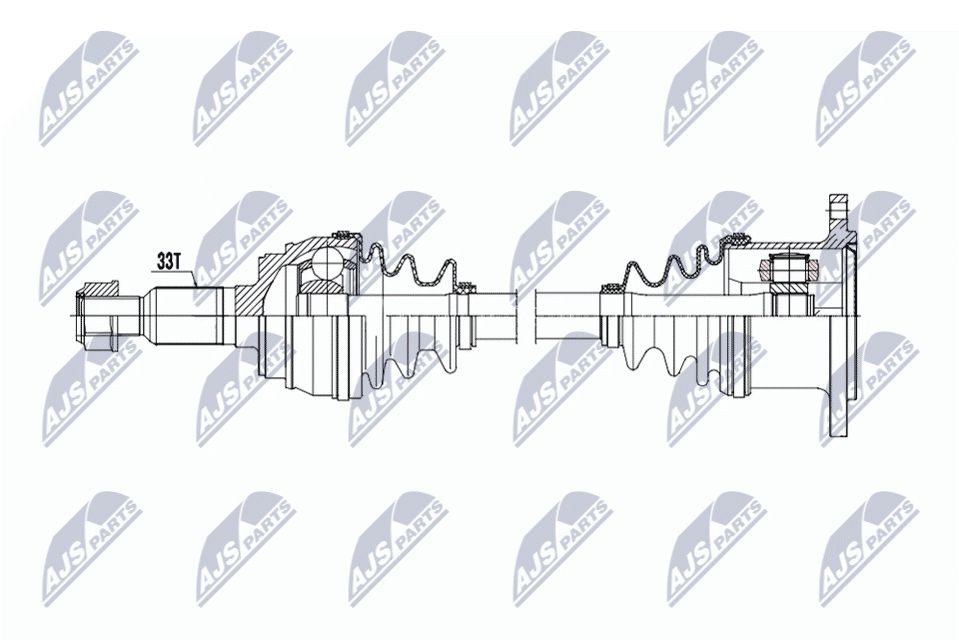 NTY Drive shaft Article number: NPW-CH-164 cheaply