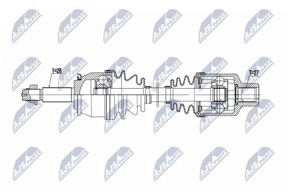 NTY Drive shaft Article number: NPW-DW-076 cheaply