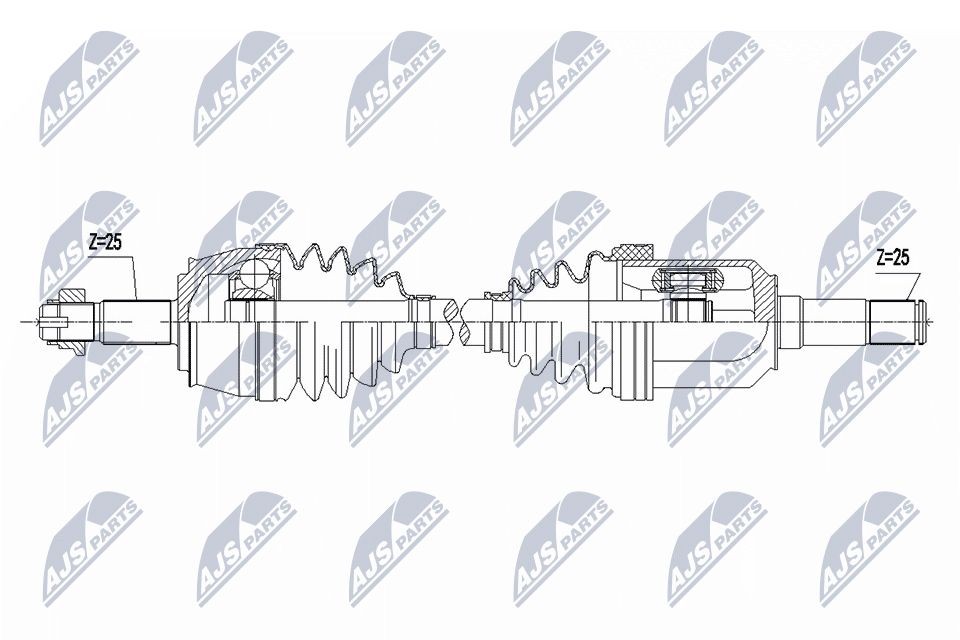 NTY Drive shaft Article number: NPW-FT-089 cheaply