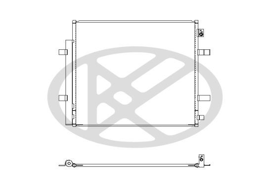 KOYORAD Air conditioning condenser Article number: CD451498 cheaply