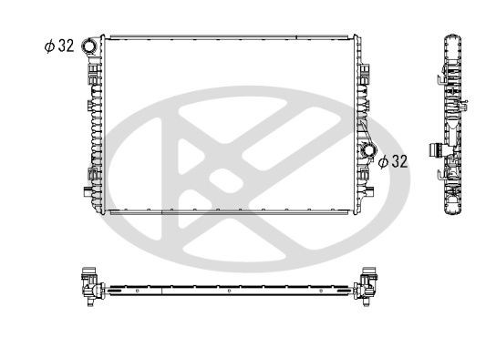 KOYORAD Engine radiator Article number: PL453906 cheaply