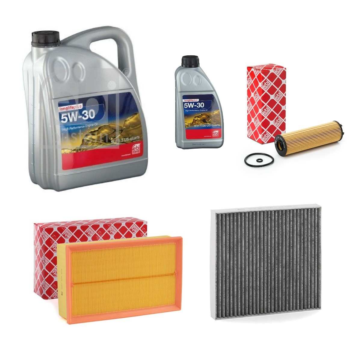 FEBI BILSTEIN FBL100374IPK002 Sett med filter og motorolje OCTAVIA 2.0 TDI RS 200 HK Diesel
