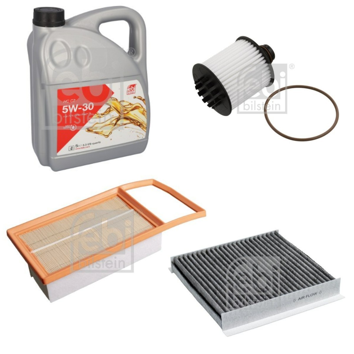 FEBI BILSTEIN FBL100374IPK001 Σετ φίλτρου με λάδι κινητήρα DOBLO 1.3 D Multijet (263ZXT1A, 263WXT1A, 263ZYA1A, 263WYA1A) 80 PS Πετρέλαιο