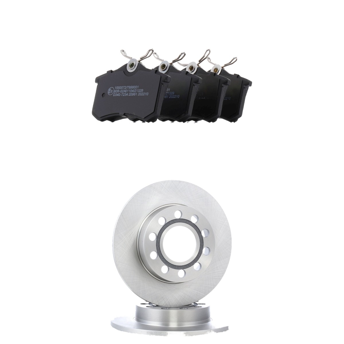 RIDEX Brake discs and pads set Article number: 3405B3435 cheaply