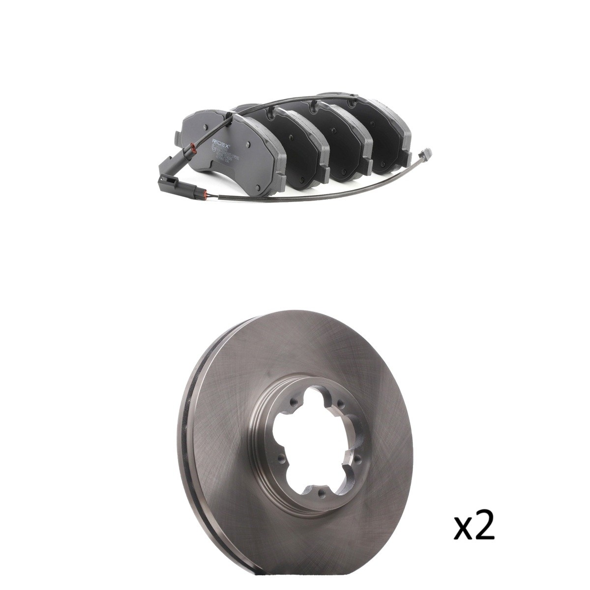 RIDEX Brake discs and pads set Article number: 3405B3437 cheaply