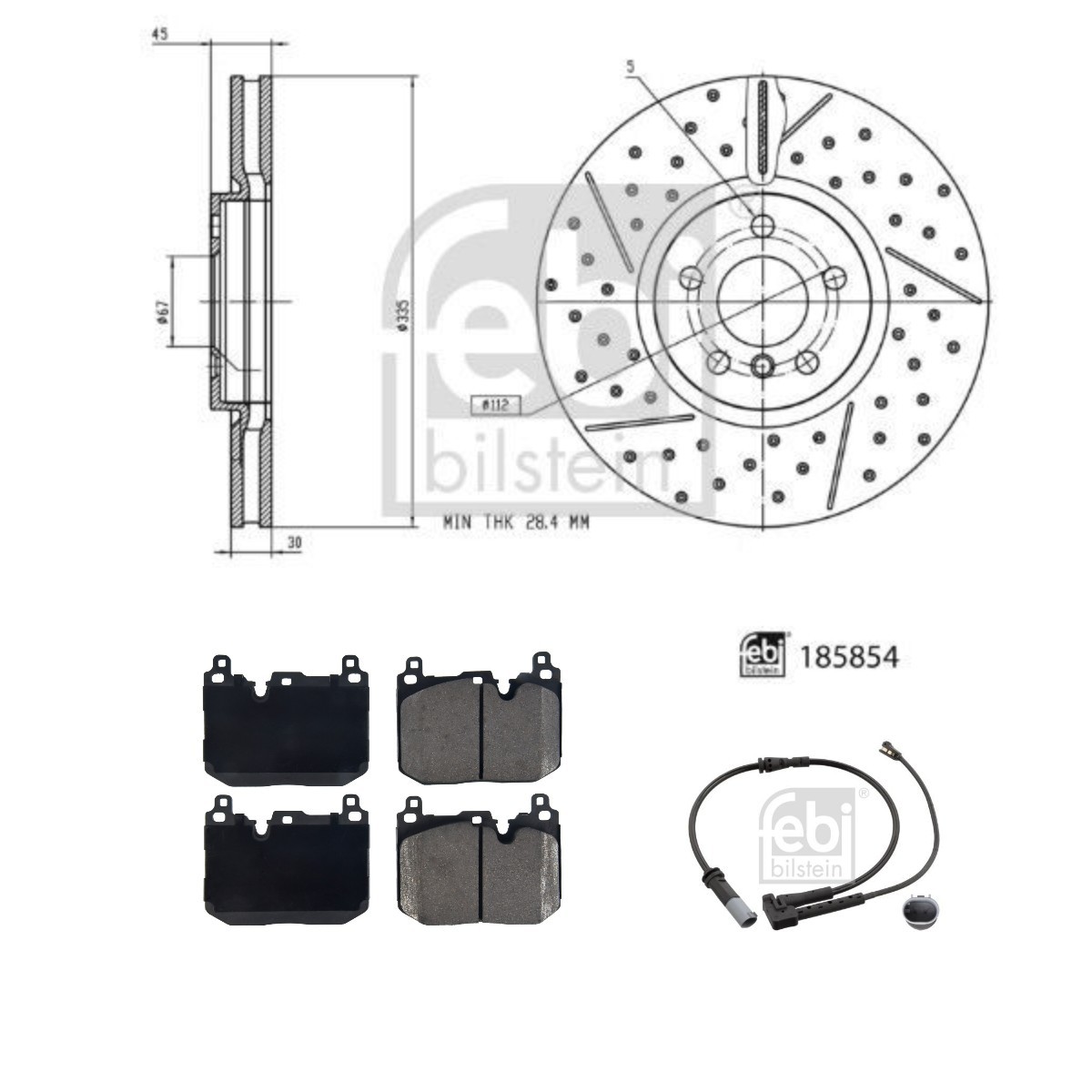 FEBI BILSTEIN Pidurikomplekt, ketaspidur Artikli number: FBL3405N0313 soodsalt
