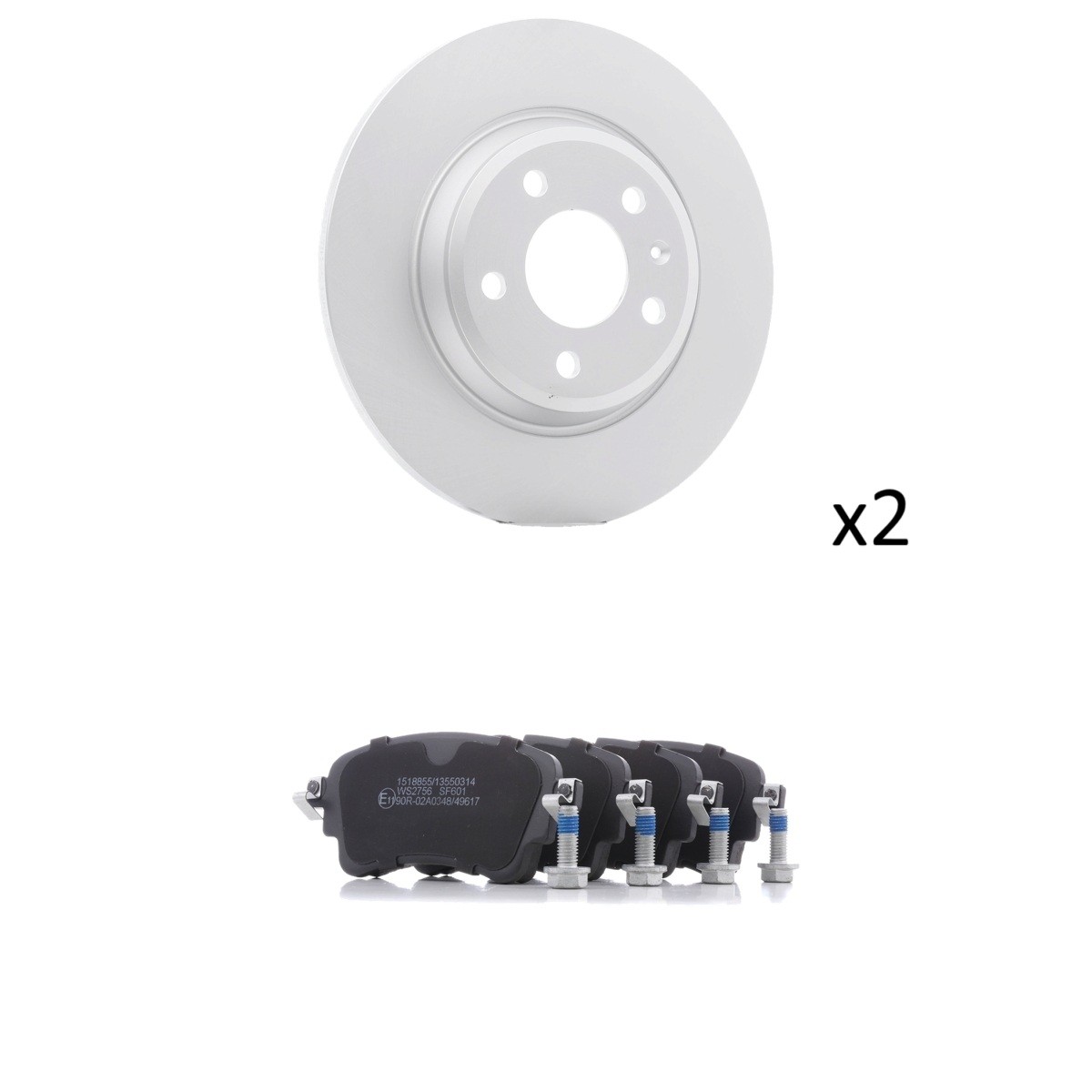 RIDEX Brake discs and pads set Article number: 3405B3456 cheaply