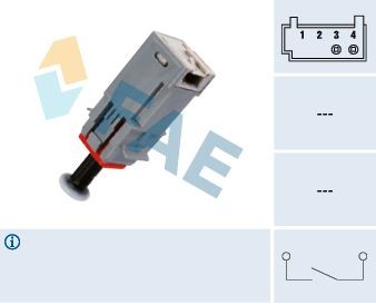 FAE Switch, clutch control (cruise control) Article number: 24790 cheaply