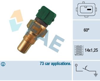 FAE 35610 Temperature Switch, coolant warning lamp SCUDO 1.9 TD 92 PS Diesel 2006