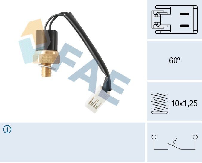 FAE Temperature Switch, coolant warning lamp Article number: 35855 cheaply