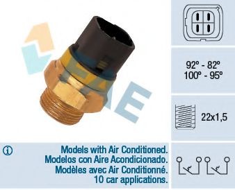 FAE Temperature Switch, radiator fan Article number: 37990 cheaply
