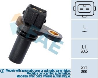FAE RPM Sensor, engine management Article number: 79008 cheaply
