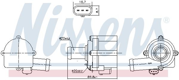NISSENS Veepump Artikli number: 831361 soodsalt