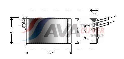 AVA COOLING SYSTEMS Heater matrix Article number: AI6097 cheaply