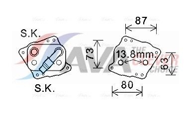 AVA COOLING SYSTEMS Fordamper aircondition Varenummer: AIV031 billige