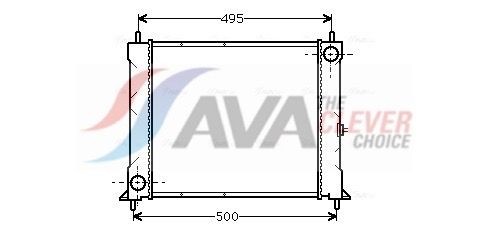 AVA COOLING SYSTEMS Engine radiator Article number: AU2067 cheaply