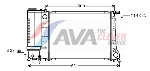 AVA COOLING SYSTEMS Kondensaator, kliimaseade Artikli number: AU5136 soodsalt