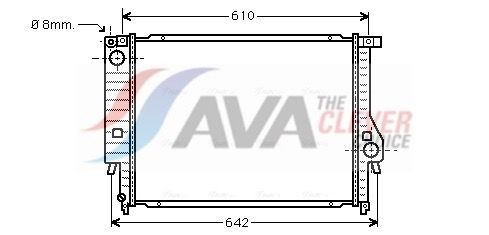AVA COOLING SYSTEMS Heater matrix Article number: AU6055 cheaply