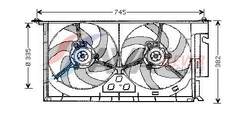 AVA COOLING SYSTEMS Heater matrix Article number: AU6105 cheaply
