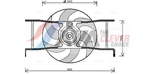 AVA COOLING SYSTEMS Heater matrix Article number: AU6106 cheaply