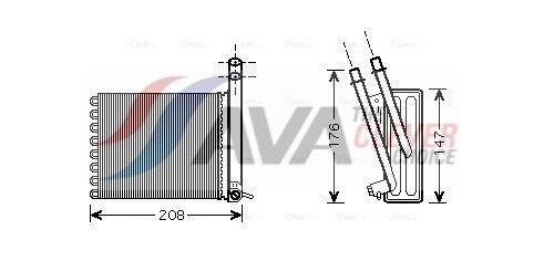 AVA COOLING SYSTEMS Soojusvaheti, salongiküte Artikli number: CN6243 soodsalt
