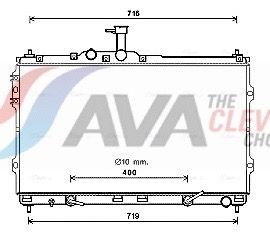 AVA COOLING SYSTEMS Engine radiator Article number: DN2305 cheaply