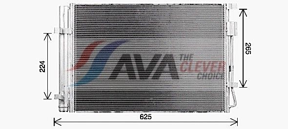 AVA COOLING SYSTEMS Engine radiator Article number: DW2066 cheaply