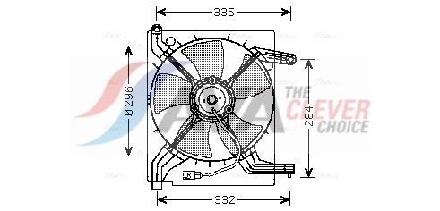 AVA COOLING SYSTEMS Engine radiator Article number: DW2067 cheaply