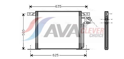 AVA COOLING SYSTEMS Heater matrix Article number: FD6107 cheaply