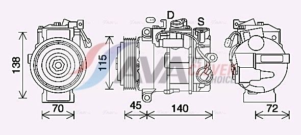 AVA COOLING SYSTEMS Air conditioning condenser Article number: FDA5303 cheaply