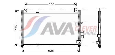 AVA COOLING SYSTEMS Engine radiator Article number: FT2122 cheaply