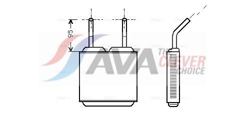 AVA COOLING SYSTEMS Heater matrix Article number: FT6150 cheaply