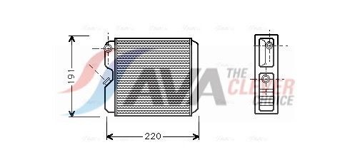 AVA COOLING SYSTEMS Soojusvaheti, salongiküte Artikli number: FT6254 soodsalt