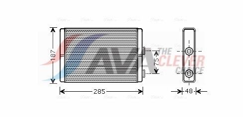 AVA COOLING SYSTEMS Soojusvaheti, salongiküte Artikli number: FT6325 soodsalt