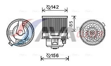 AVA COOLING SYSTEMS Engine radiator Article number: HD2180 cheaply