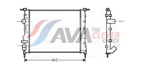 AVA COOLING SYSTEMS Oliekøler, automatisk gearkasse Varenummer: HY3151 billige