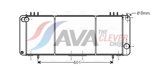 AVA COOLING SYSTEMS Radiaator, mootorijahutus Artikli number: JE2016 soodsalt