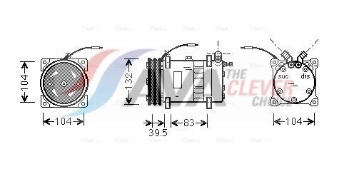 AVA COOLING SYSTEMS Engine radiator Article number: JR2035 cheaply