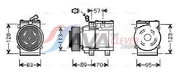 AVA COOLING SYSTEMS Kondensaator, kliimaseade Artikli number: KA5101 soodsalt