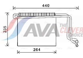 AVA COOLING SYSTEMS Heater matrix Article number: KA6048 cheaply