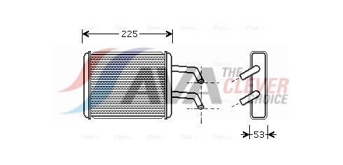AVA COOLING SYSTEMS Soojusvaheti, salongiküte Artikli number: KA6109 soodsalt