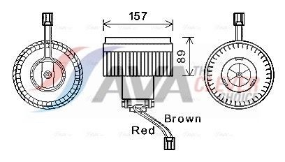 AVA COOLING SYSTEMS Engine radiator Article number: LC2025 cheaply