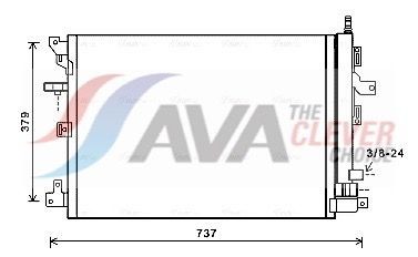 AVA COOLING SYSTEMS Engine radiator Article number: LC2059 cheaply