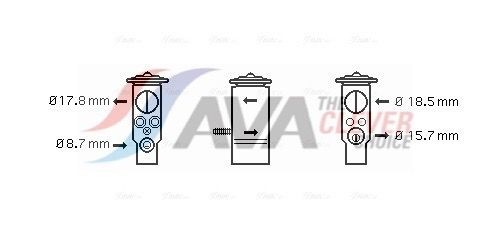 AVA COOLING SYSTEMS AC expansion valve Article number: MC1005 cheaply