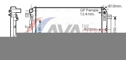 AVA COOLING SYSTEMS Engine radiator Article number: MS2445 cheaply