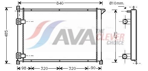 AVA COOLING SYSTEMS Kondensaator, kliimaseade Artikli number: MT5105 soodsalt
